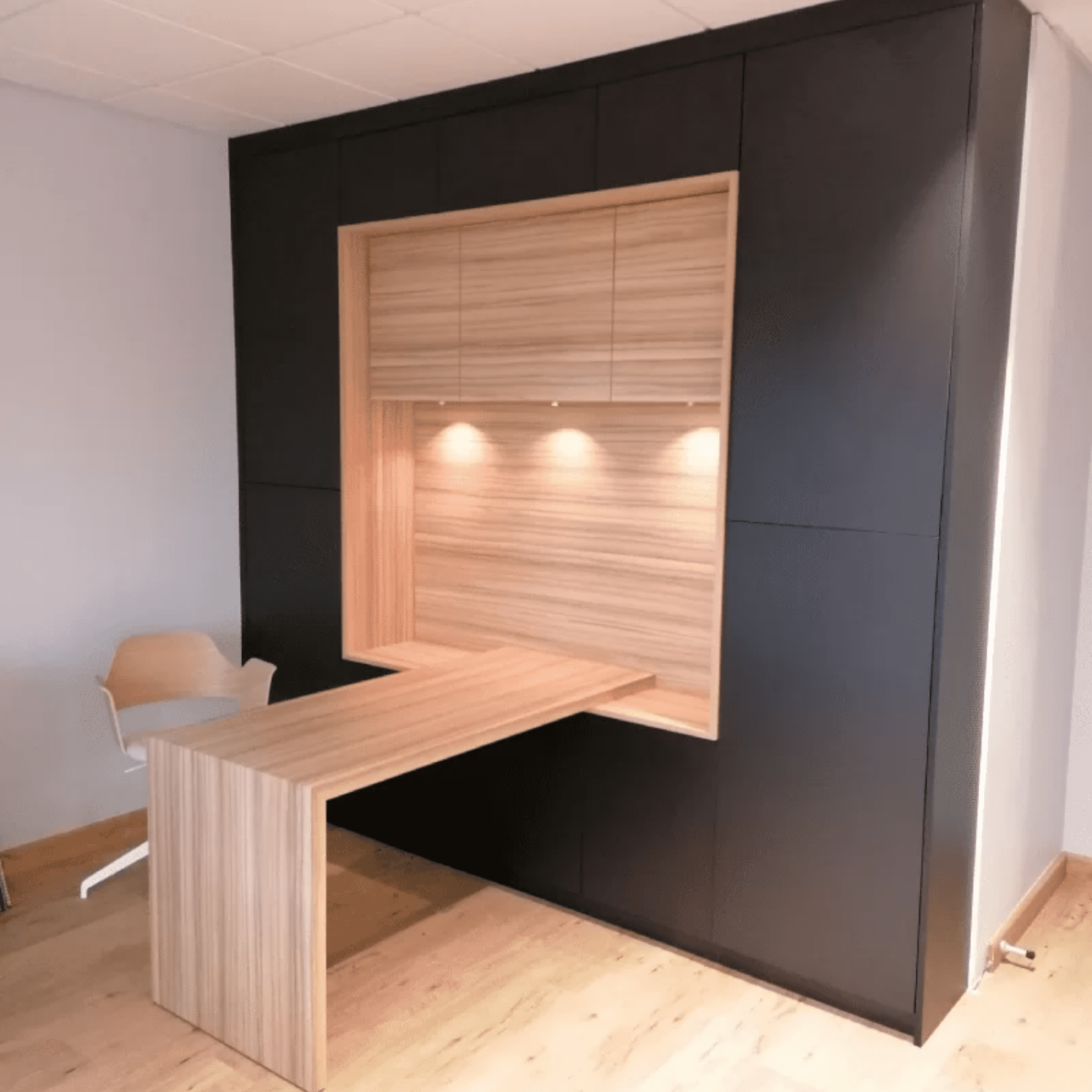 Fabrication artisanale d’un agencement intérieur en bois