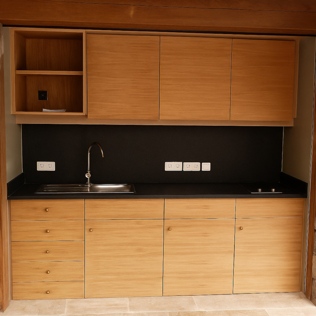 Cuisine bois avec finitions huilées – fabrication sur mesure