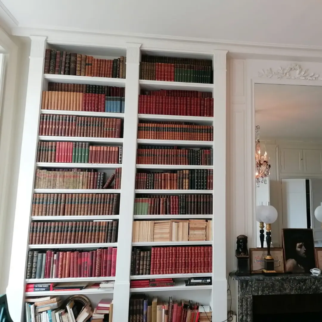 Bibliothèque agencement menuiserie