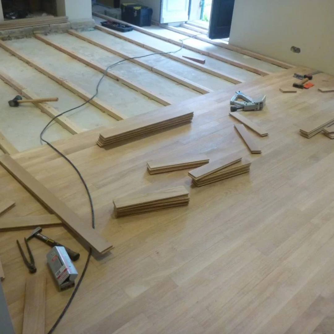 Installation de parquet par un artisan menuisier en Périgord
